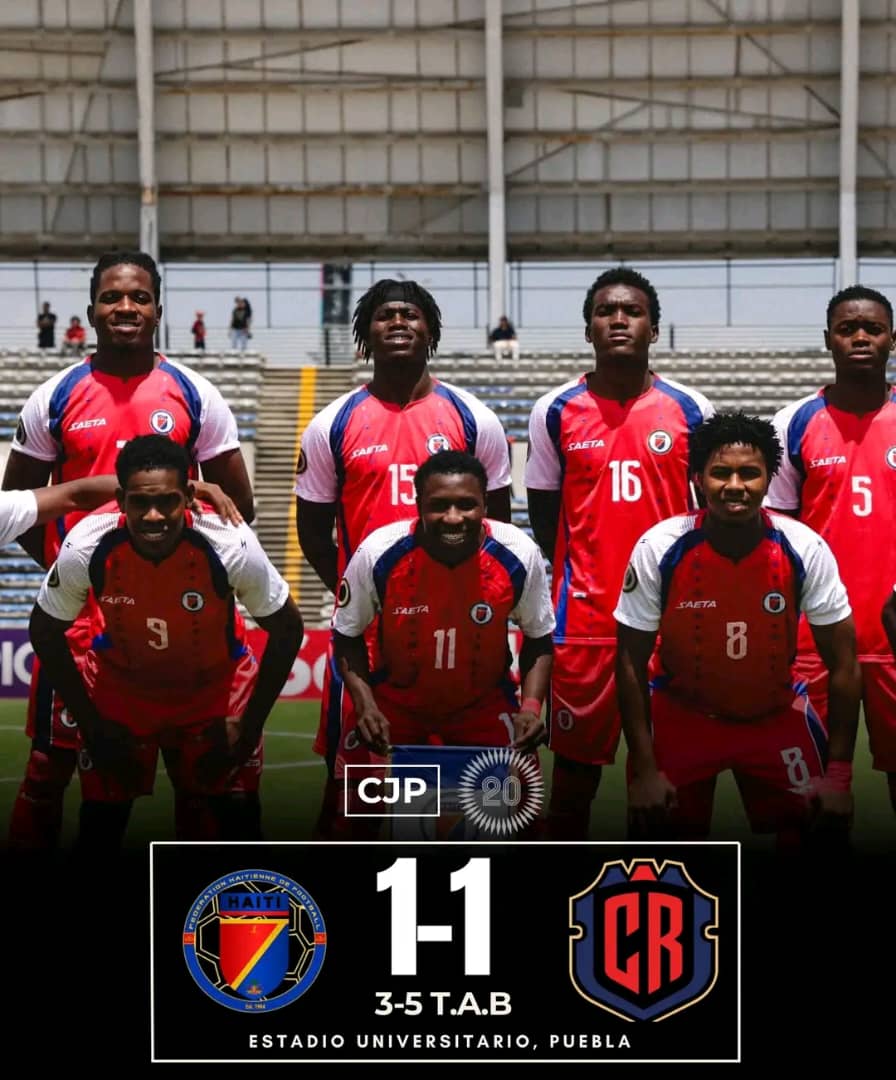 Haïti éliminée par le Costa Rica aux tirs au but et privée de la Coupe du Monde U20 2027