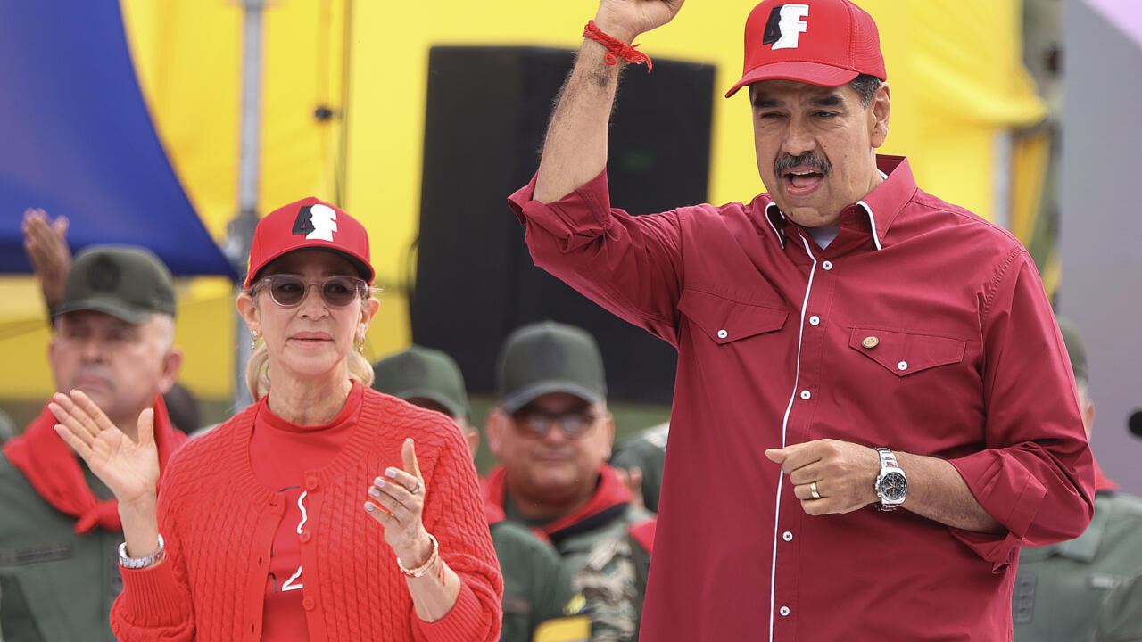 Nicolas Maduro et son épouse Cilia Flores