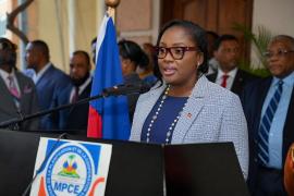 La Ministre de la Planification et de la Coopération Externe Sandra Paulemon