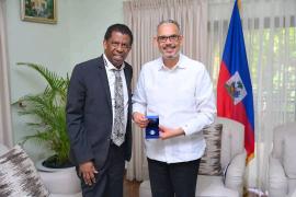Le Premier ministre Alix Didier Fils-Aimé a reçu l’académicien Dany Laferrière
