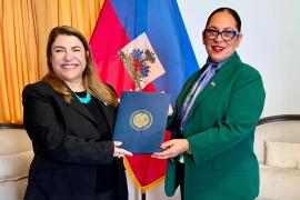 La Ministre Raina Forbin reçoit la nouvelle représentante résidente du secrétaire général de l’OEA