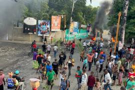 Deuxième journée de manifestation des déplacés de Solino et de Delmas 24 pour réclamer l’aide promise