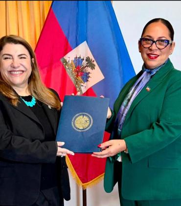 La Ministre Raina Forbin reçoit la nouvelle représentante résidente du secrétaire général de l’OEA